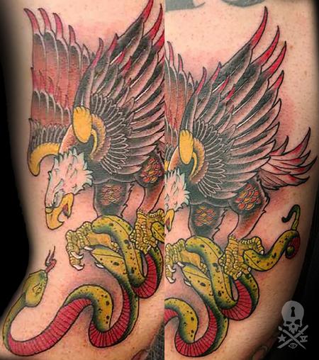 Tattoos - Eagle and Snake - 132315